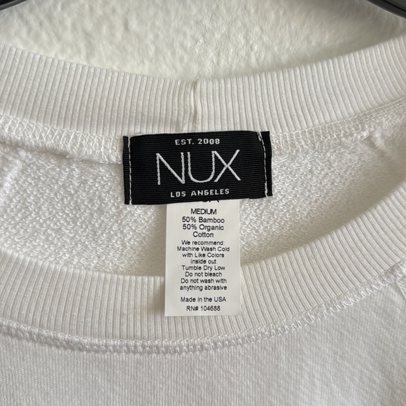NWT NUX cropped sweatshirt - Picture 2 of 5